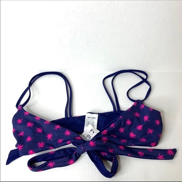 5/$25 NWT Lands End starburst wrap bikini top XS Extra Small free shipping - Picture 6 of 8